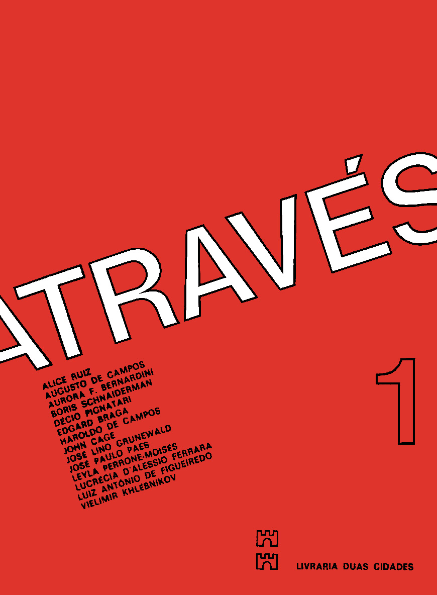 1º edição da revista Através (Livraria Duas Cidades, 1978), editada por Décio Pignatari