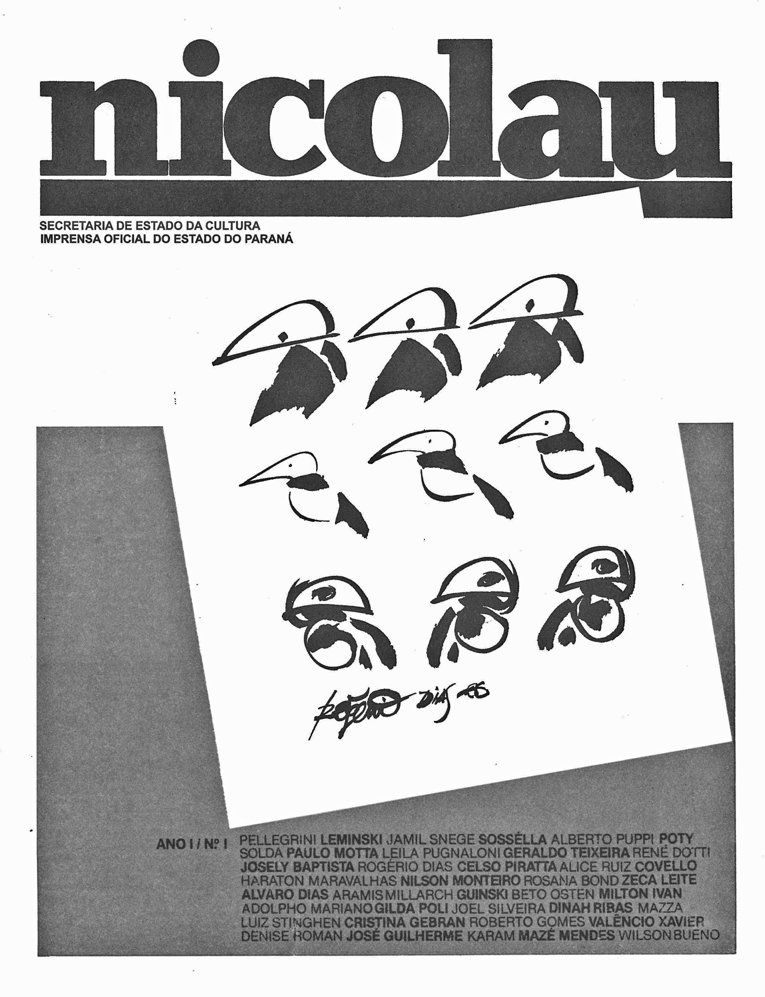 Capa da primeira edição do jornal Nicolau