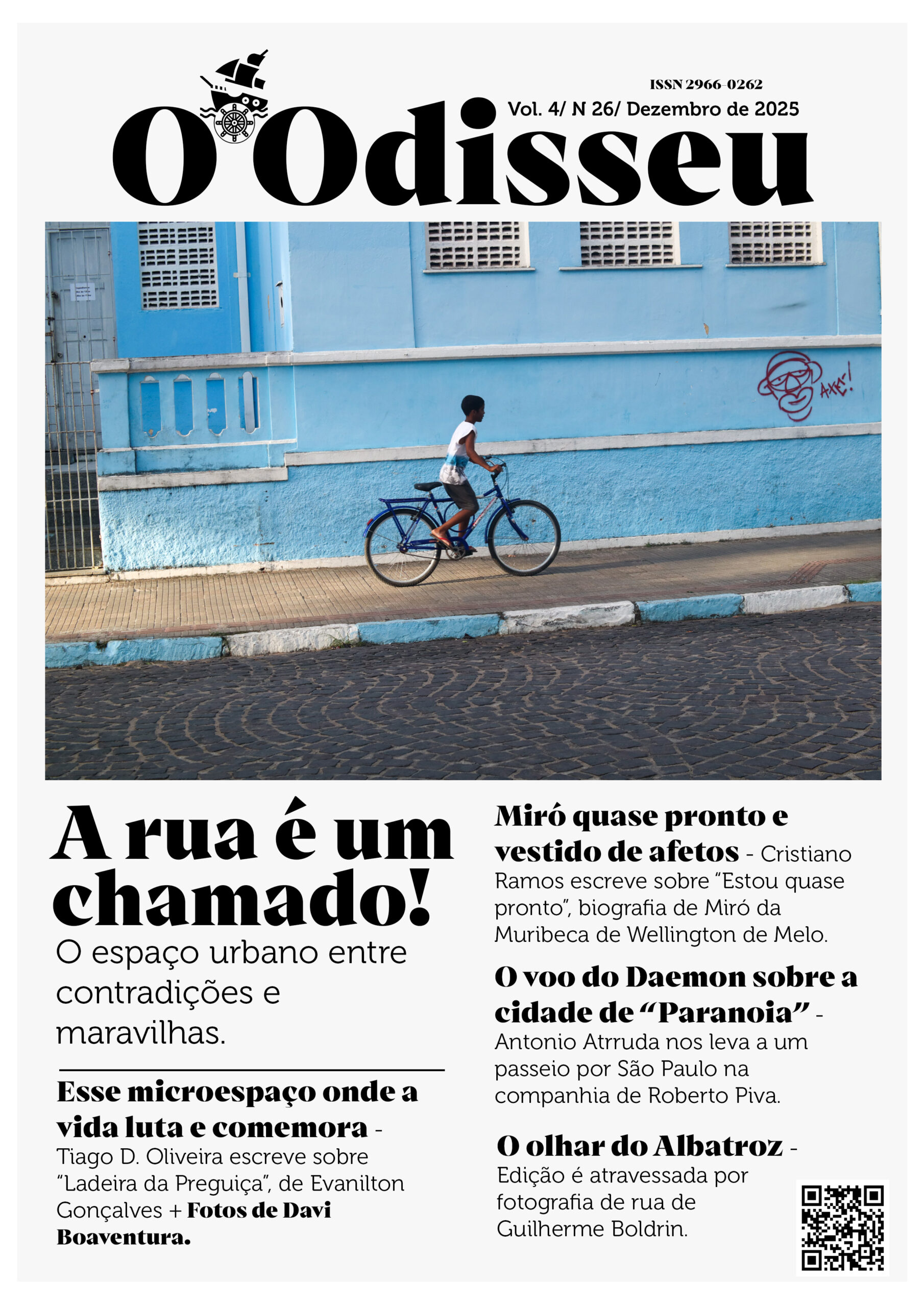 Capa da edição de dezembro de 2025 da revista O Odisseu