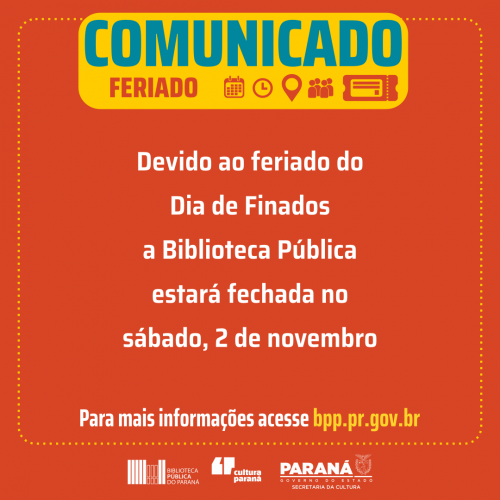 Informe do Feriado de Finados