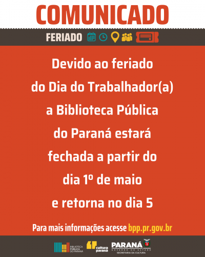 Comunicado do Dia do Trabalhador