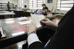 Processo de restauração de livros