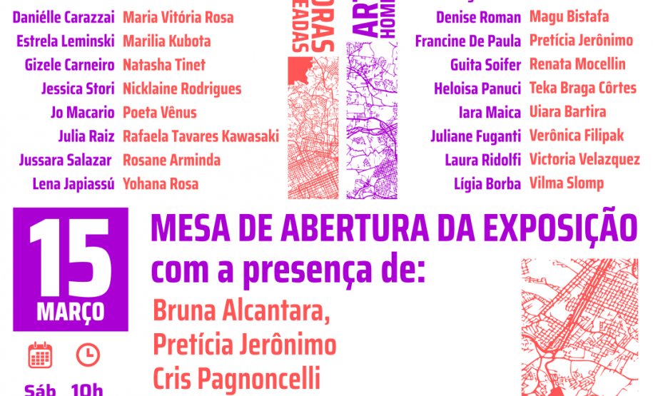 Cartaz "Mulheres que andam pela Cidade"