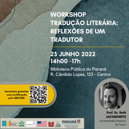 Workshop] Tradução Literária: reflexões de um tradutor, com Seth Jacobowitz  